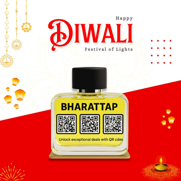 Perfume Bottle Shaped QR Standee