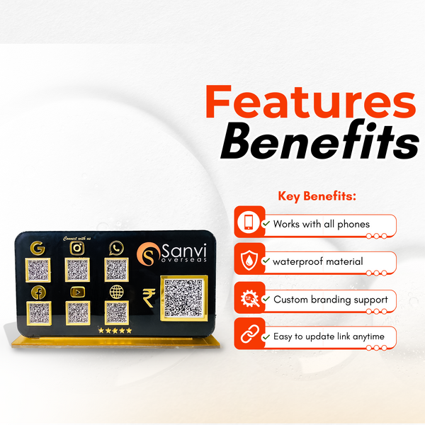 7 QR Round Edge Standee