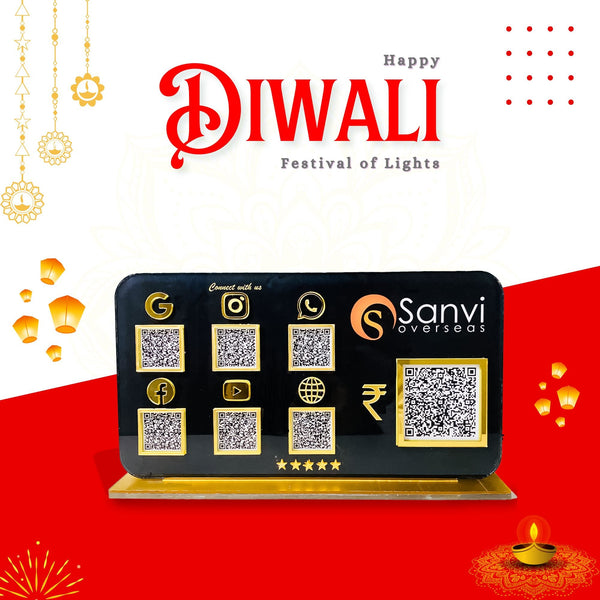 7 QR Round Edge Standee