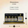 4-in-1 Black Horizontal Standee with Payment QR
