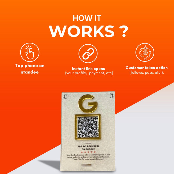 4*6 Size 1 Qr Frosted Standee