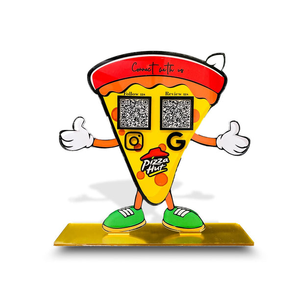 Pizza Shaped Smart Digital Standee