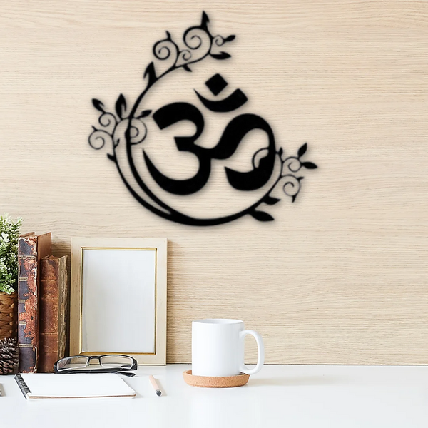 Om Blossom Garland Wall Art