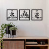 Subhanallah Alhamdulillah AllahuAkbar Wooden Acrylic Islamic Wall Art Set