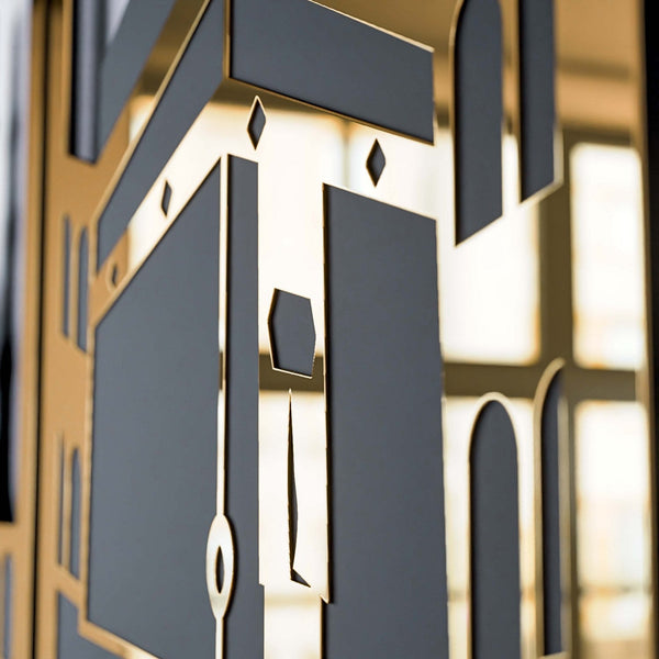 Masjid Al-Haram Islamic Wall Art Kaaba Masjid An-Nabawi Masjid Al Aqsa - Acrylic Wood Wall Art