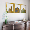 Masjid Al-Haram Islamic Wall Art Kaaba Masjid An-Nabawi Masjid Al Aqsa - Acrylic Wood Wall Art