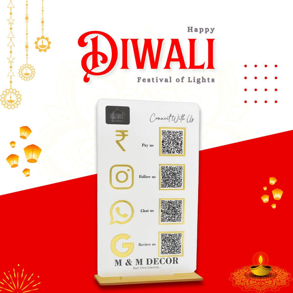 4 QR Digital Vertical Standee