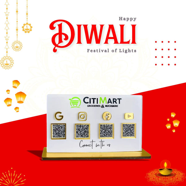 4 QR Premium Horizontal Standee