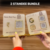 2 Frosted Standee Bundle - Google + Instagram + Payment