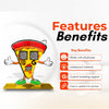 Pizza Shaped Smart Digital Standee