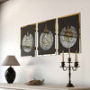 Ayatul Kursi, Surah Al Falaq, Surah An Nas, Qul surah, 2 Color Acrylic Islamic Wall Art Set of 3