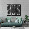 leafgeometric wooden wall art