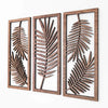 leafgeometric wooden wall art