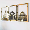 Masjid Al-Haram Islamic Wall Art Kaaba Masjid An-Nabawi Masjid Al Aqsa - Acrylic Wood Wall Art