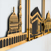 Masjid Al-Haram Islamic Wall Art Kaaba Masjid An-Nabawi Masjid Al Aqsa - Acrylic Wood Wall Art